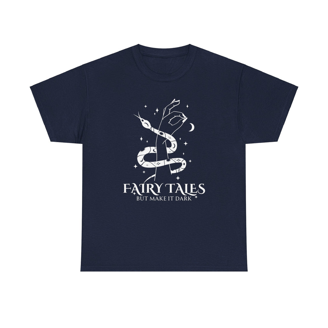 Slow Burn Publishing T-Shirt Navy / S Fairy Tales but make it Dark - Unisex Heavy Cotton Tee