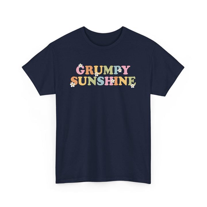 Printify T-Shirt Navy / S Grumpy Sunshine - Unisex Heavy Cotton Tee