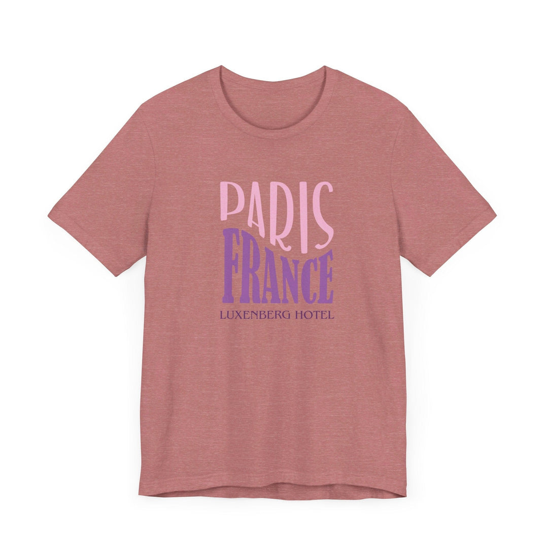 Slow Burn Publishing T-Shirt Paris France Luxenberg Hotel - Unisex Jersey Short Sleeve Tee