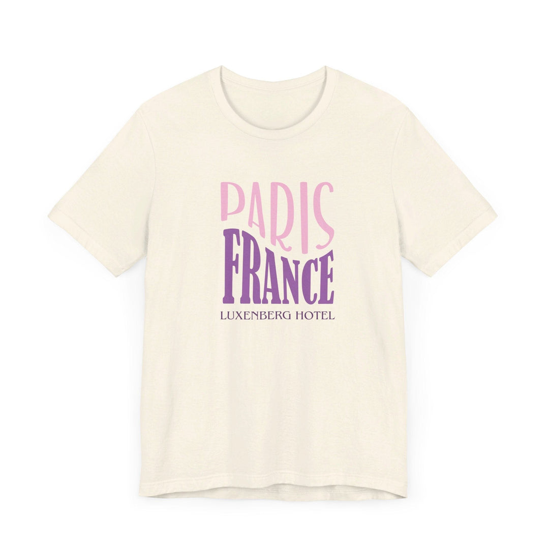 Slow Burn Publishing T-Shirt Paris France Luxenberg Hotel - Unisex Jersey Short Sleeve Tee