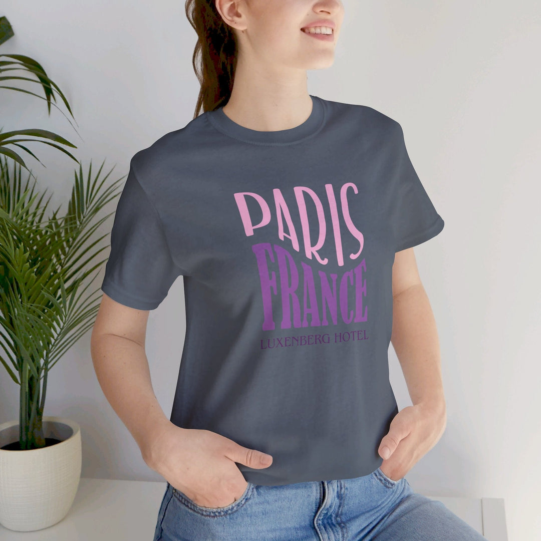 Slow Burn Publishing T-Shirt Paris France Luxenberg Hotel - Unisex Jersey Short Sleeve Tee