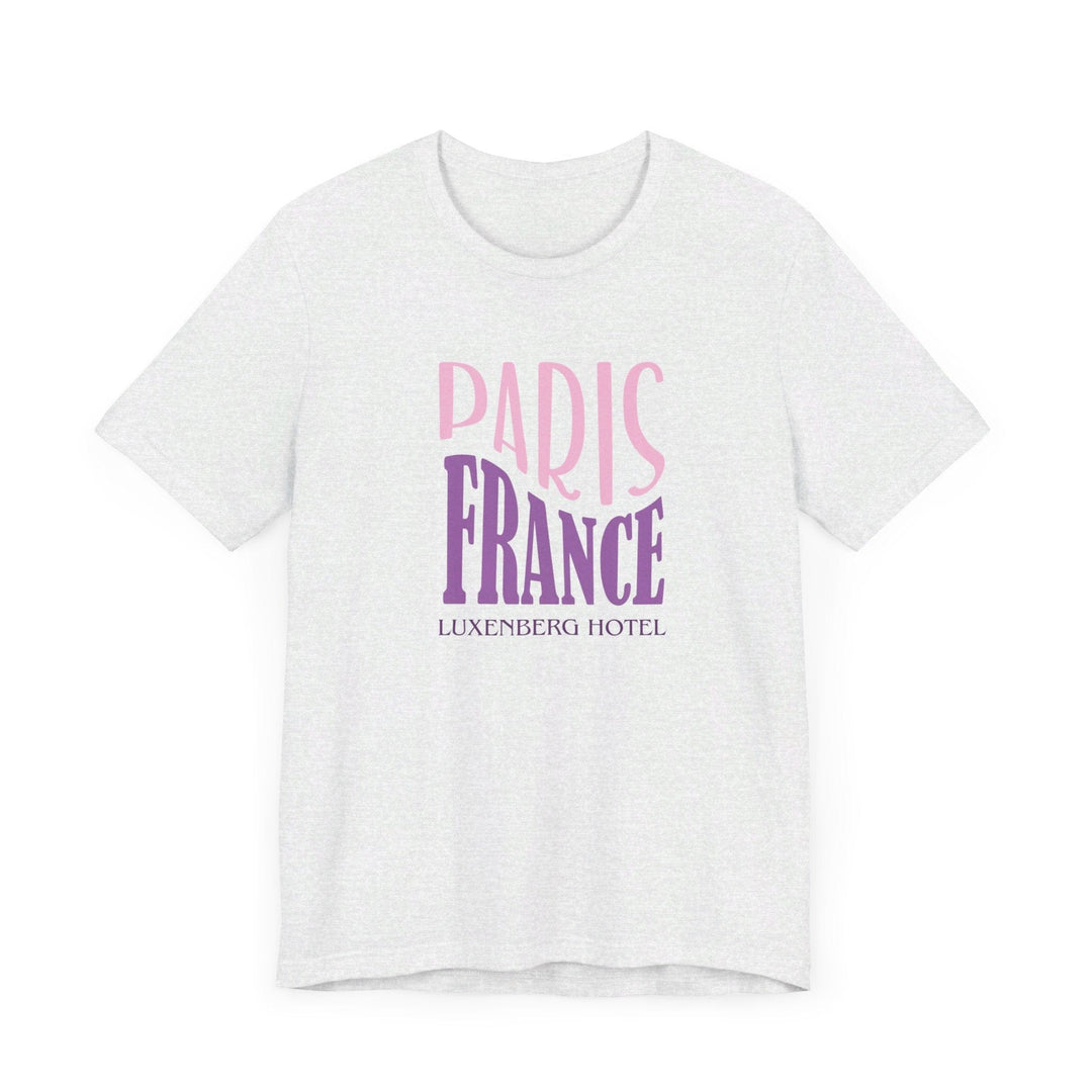 Slow Burn Publishing T-Shirt Paris France Luxenberg Hotel - Unisex Jersey Short Sleeve Tee