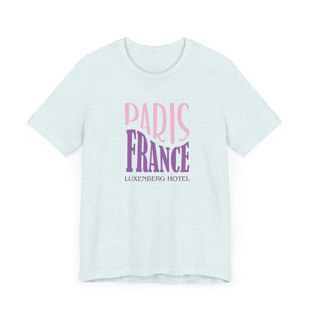 Slow Burn Publishing T-Shirt Paris France Luxenberg Hotel - Unisex Jersey Short Sleeve Tee