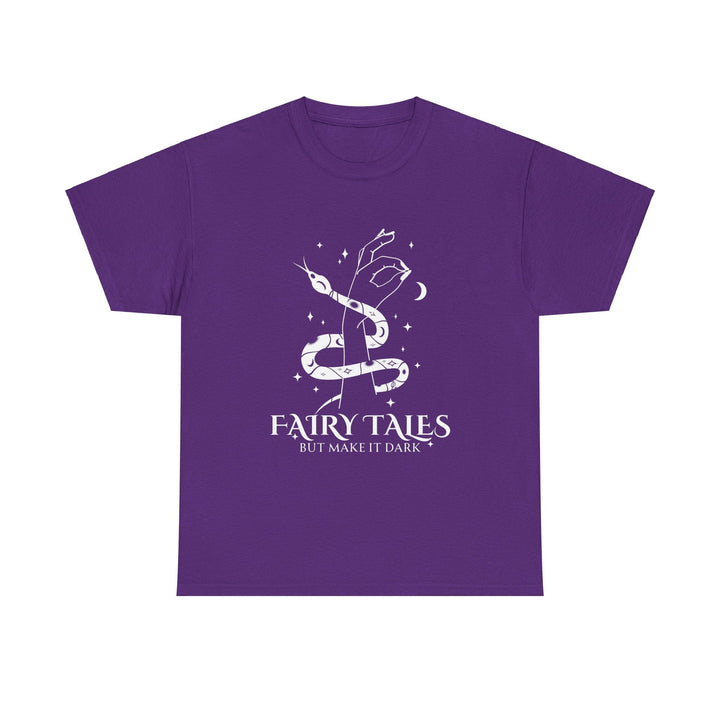 Slow Burn Publishing T-Shirt Purple / S Fairy Tales but make it Dark - Unisex Heavy Cotton Tee