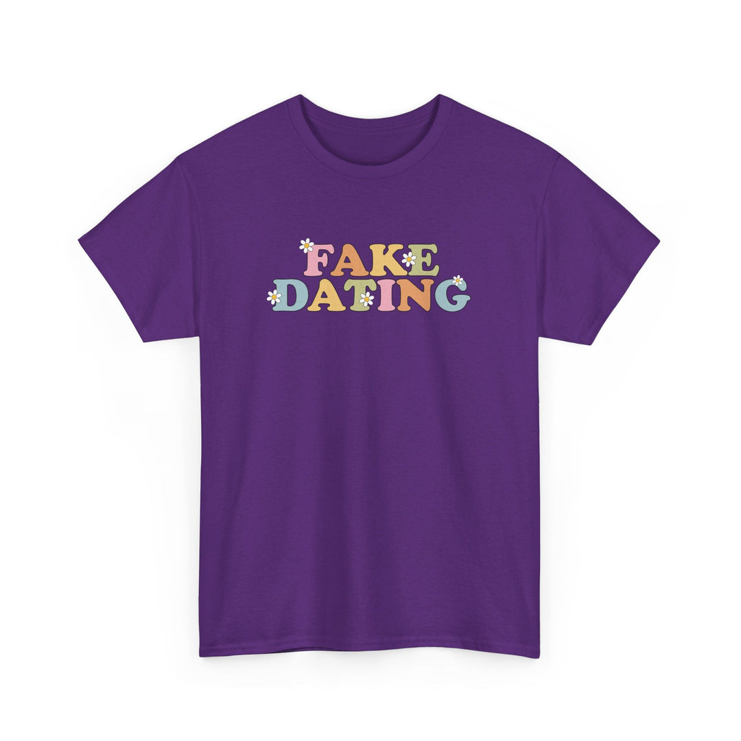 Slow Burn Publishing T-Shirt Purple / S Fake Dating - Unisex Heavy Cotton Tee