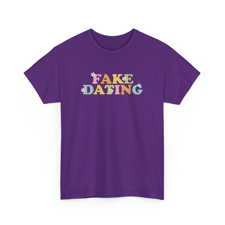 Slow Burn Publishing T-Shirt Purple / S Fake Dating - Unisex Heavy Cotton Tee