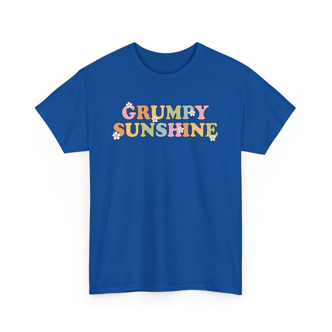 Printify T-Shirt Royal / S Grumpy Sunshine - Unisex Heavy Cotton Tee