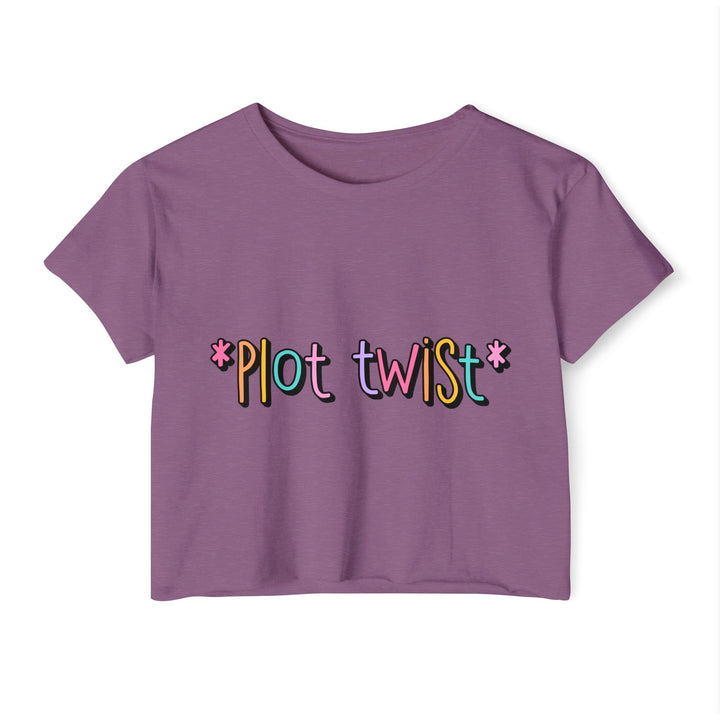 Slow Burn Publishing T-Shirt Shiraz / XS Plot Twist - Women's Festival Crop Top