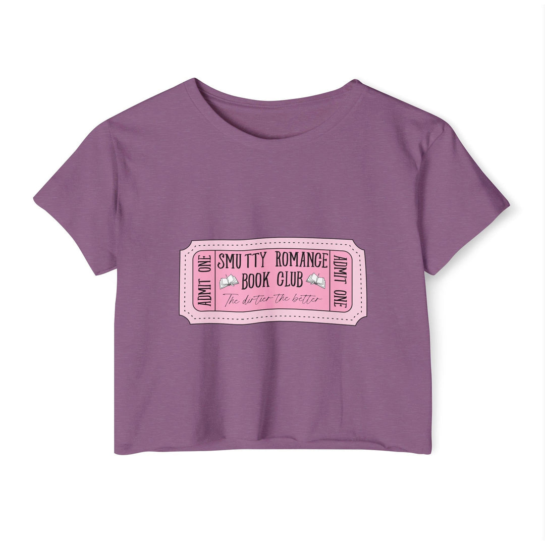 Slow Burn Publishing T-Shirt Shiraz / XS Smutty Romance Book Club - Women's Festival Crop Top