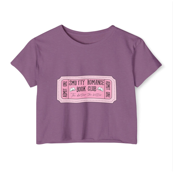 Slow Burn Publishing T-Shirt Shiraz / XS Smutty Romance Book Club - Women's Festival Crop Top