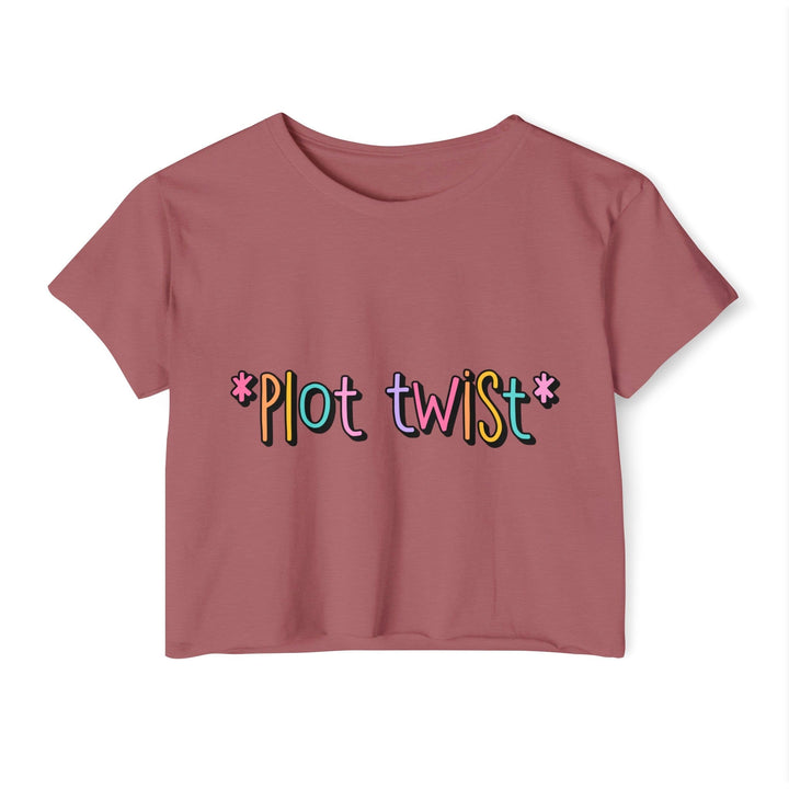 Slow Burn Publishing T-Shirt Smoked Paprika / XS Plot Twist - Women's Festival Crop Top