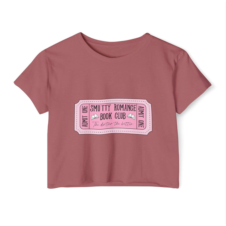 Slow Burn Publishing T-Shirt Smoked Paprika / XS Smutty Romance Book Club - Women's Festival Crop Top