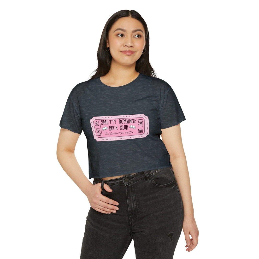 Slow Burn Publishing T-Shirt Smutty Romance Book Club - Women's Festival Crop Top