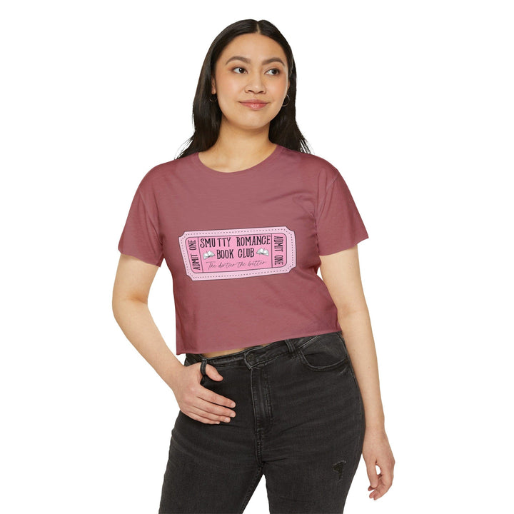 Slow Burn Publishing T-Shirt Smutty Romance Book Club - Women's Festival Crop Top