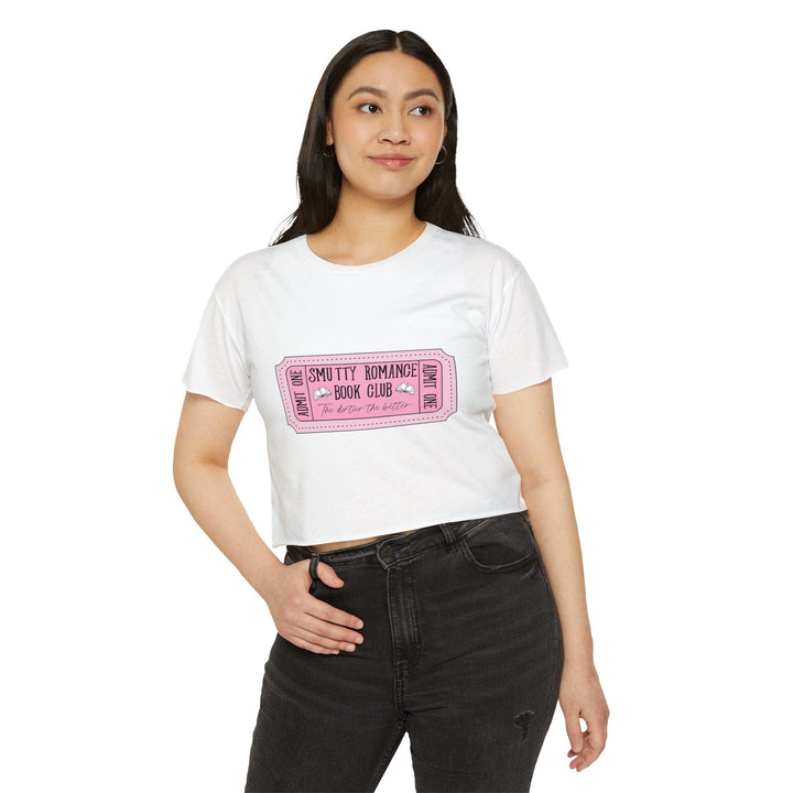 Slow Burn Publishing T-Shirt Smutty Romance Book Club - Women's Festival Crop Top