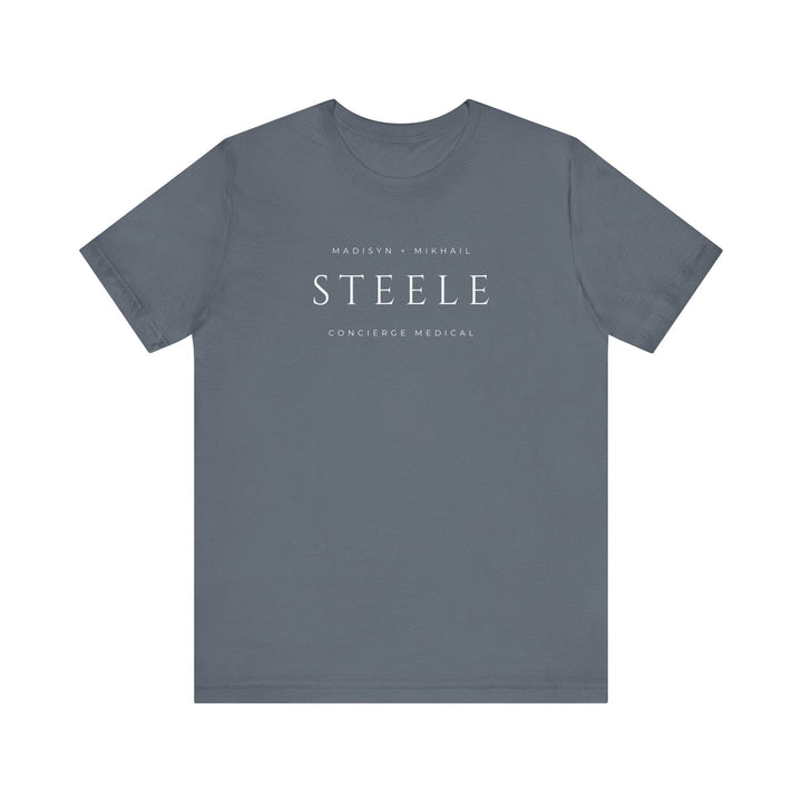 Slow Burn Publishing T-Shirt Steel Blue / S Steele Concierge Medical - Unisex Jersey Short Sleeve Tee