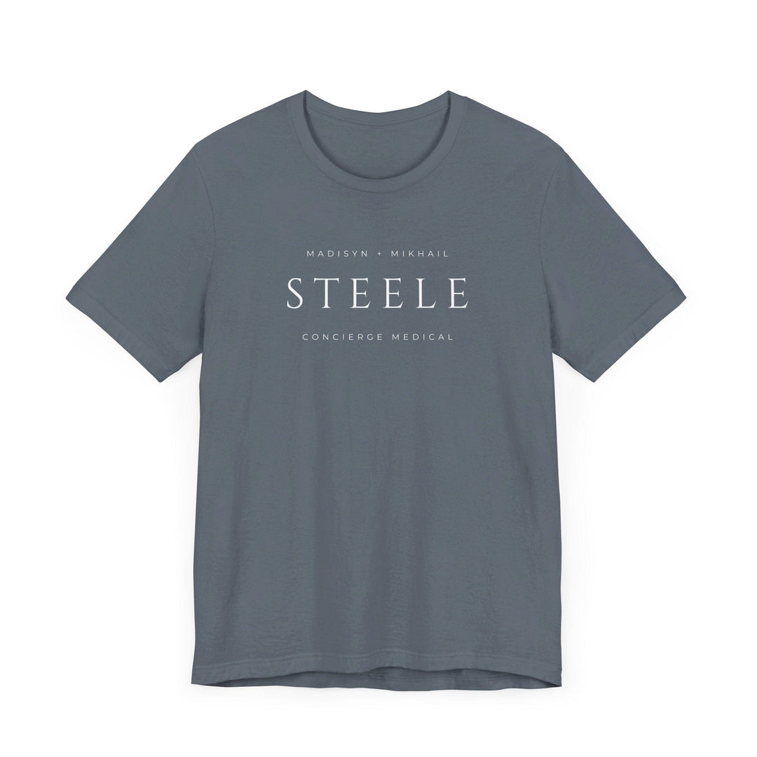 Slow Burn Publishing T-Shirt Steele Concierge Medical - Unisex Jersey Short Sleeve Tee