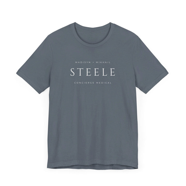 Slow Burn Publishing T-Shirt Steele Concierge Medical - Unisex Jersey Short Sleeve Tee