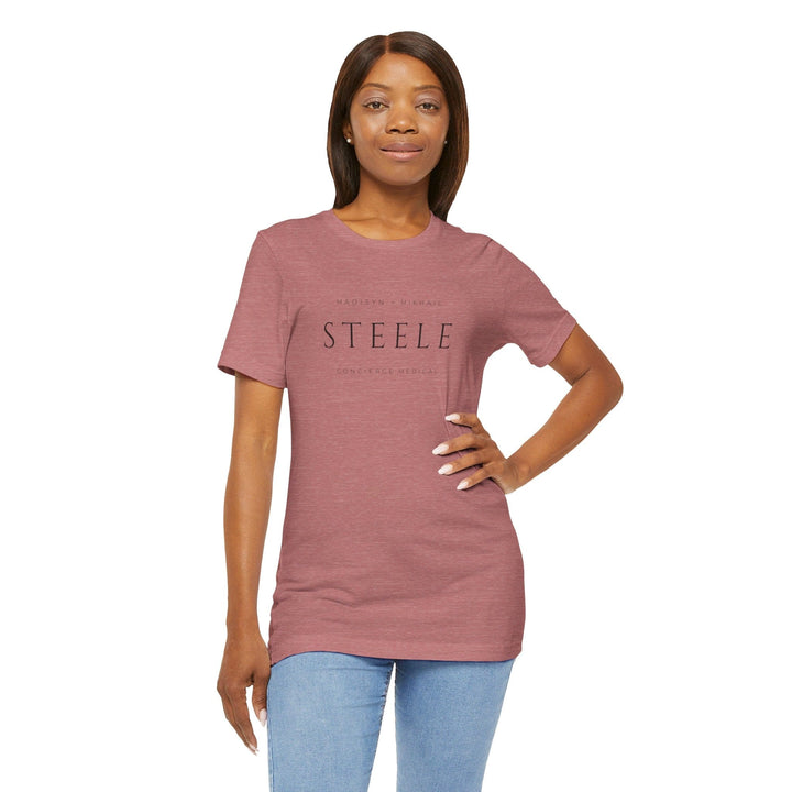 Slow Burn Publishing T-Shirt Steele Concierge Medical - Unisex Jersey Short Sleeve Tee