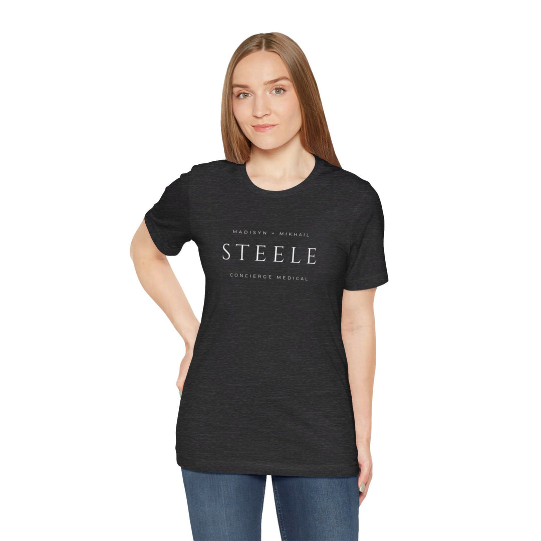 Slow Burn Publishing T-Shirt Steele Concierge Medical - Unisex Jersey Short Sleeve Tee