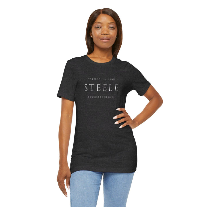 Slow Burn Publishing T-Shirt Steele Concierge Medical - Unisex Jersey Short Sleeve Tee