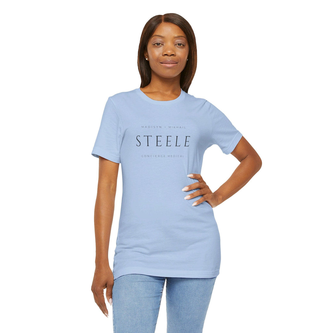 Slow Burn Publishing T-Shirt Steele Concierge Medical - Unisex Jersey Short Sleeve Tee