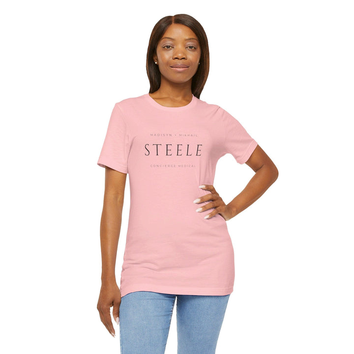 Slow Burn Publishing T-Shirt Steele Concierge Medical - Unisex Jersey Short Sleeve Tee