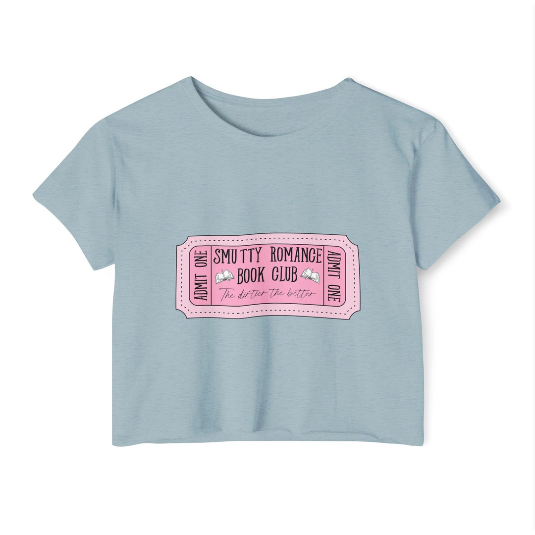 Slow Burn Publishing T-Shirt Stonewash Denim / XS Smutty Romance Book Club - Women's Festival Crop Top