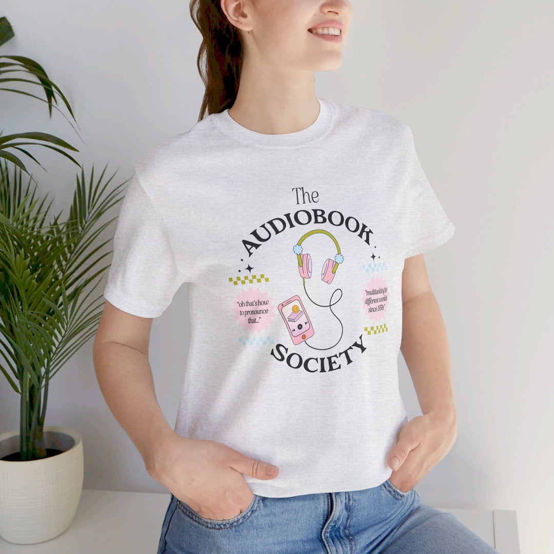 Slow Burn Publishing T-Shirt The Audiobook Society - Unisex Jersey Short Sleeve Tee