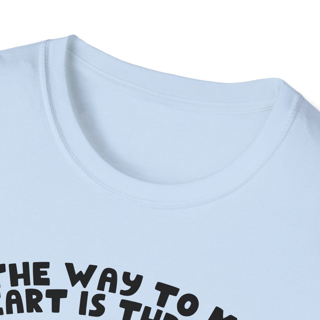 Slow Burn Publishing T-Shirt The Way to My Heart - Unisex Softstyle T-Shirt