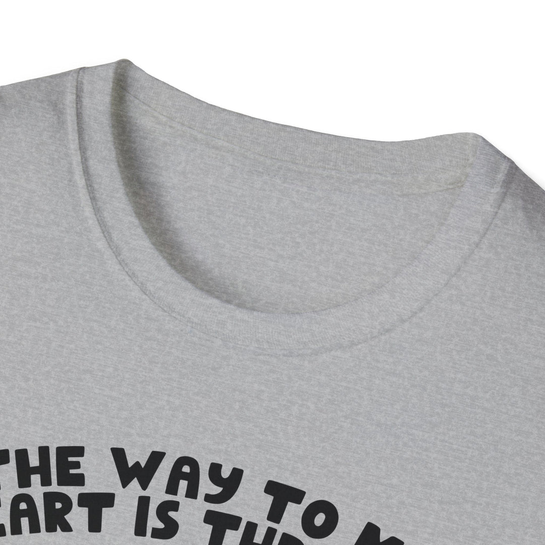 Slow Burn Publishing T-Shirt The Way to My Heart - Unisex Softstyle T-Shirt