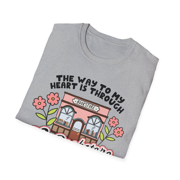 Slow Burn Publishing T-Shirt The Way to My Heart - Unisex Softstyle T-Shirt