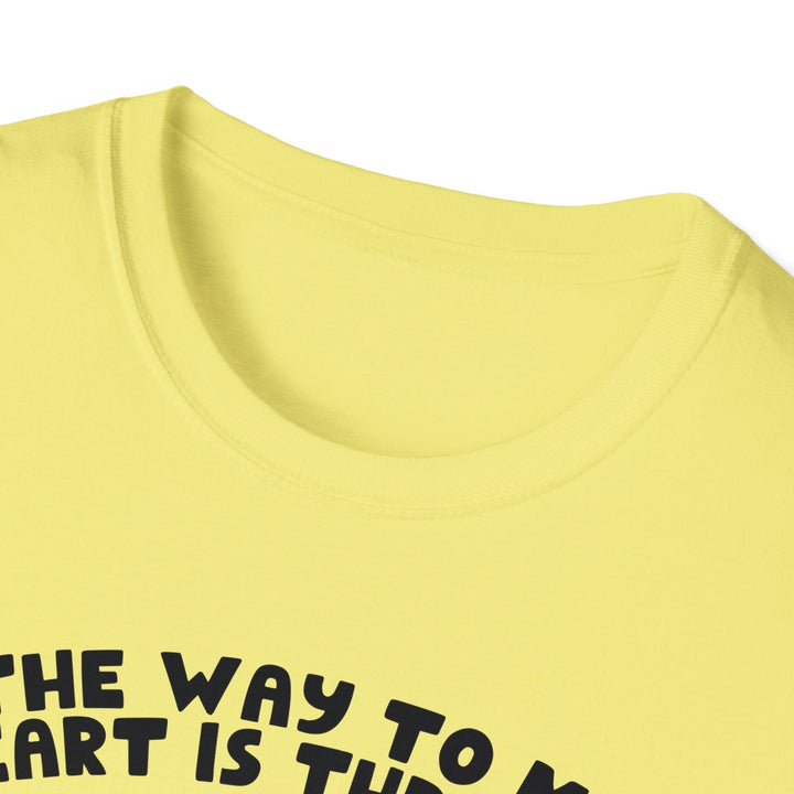 Slow Burn Publishing T-Shirt The Way to My Heart - Unisex Softstyle T-Shirt