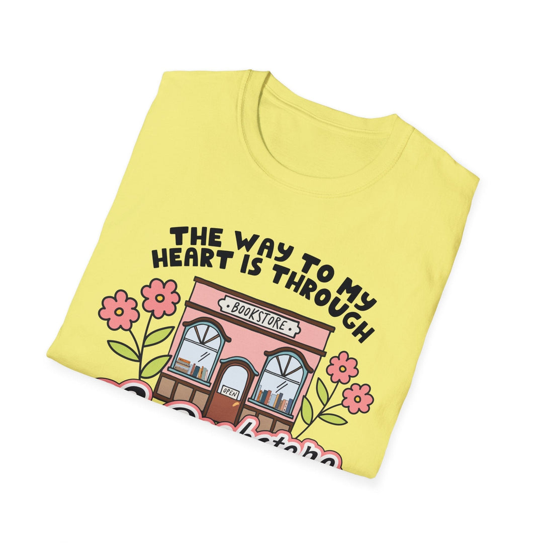 Slow Burn Publishing T-Shirt The Way to My Heart - Unisex Softstyle T-Shirt