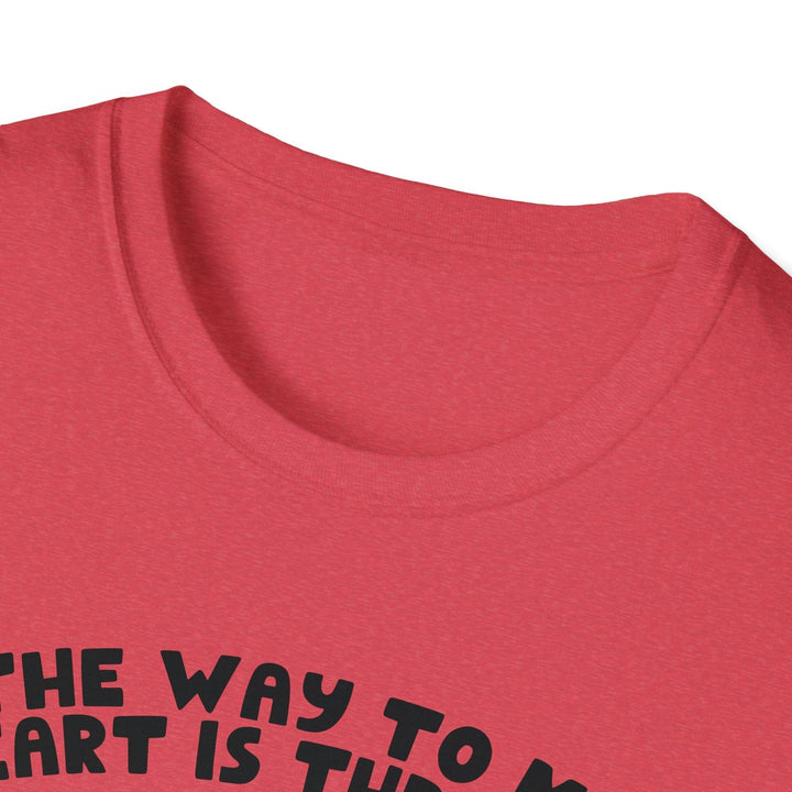 Slow Burn Publishing T-Shirt The Way to My Heart - Unisex Softstyle T-Shirt