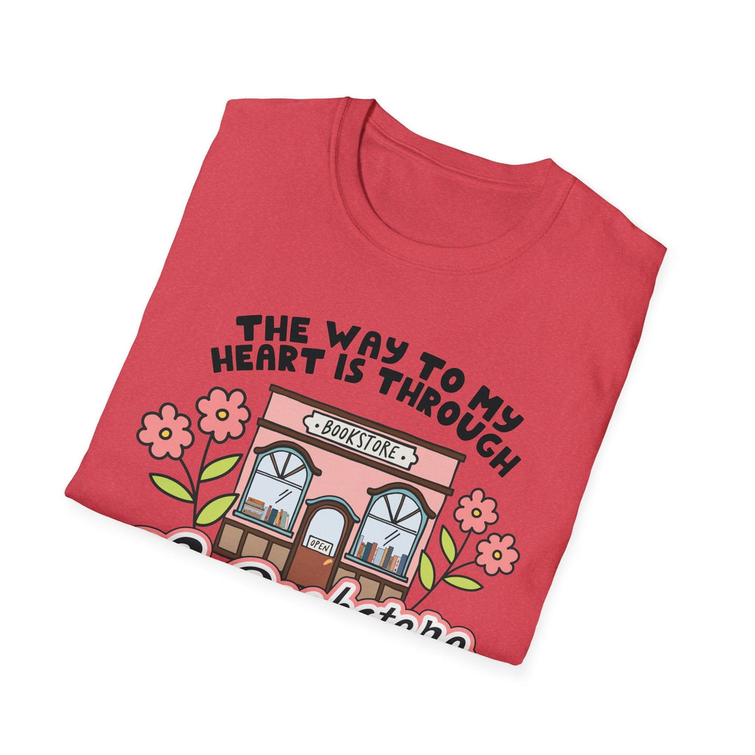 Slow Burn Publishing T-Shirt The Way to My Heart - Unisex Softstyle T-Shirt