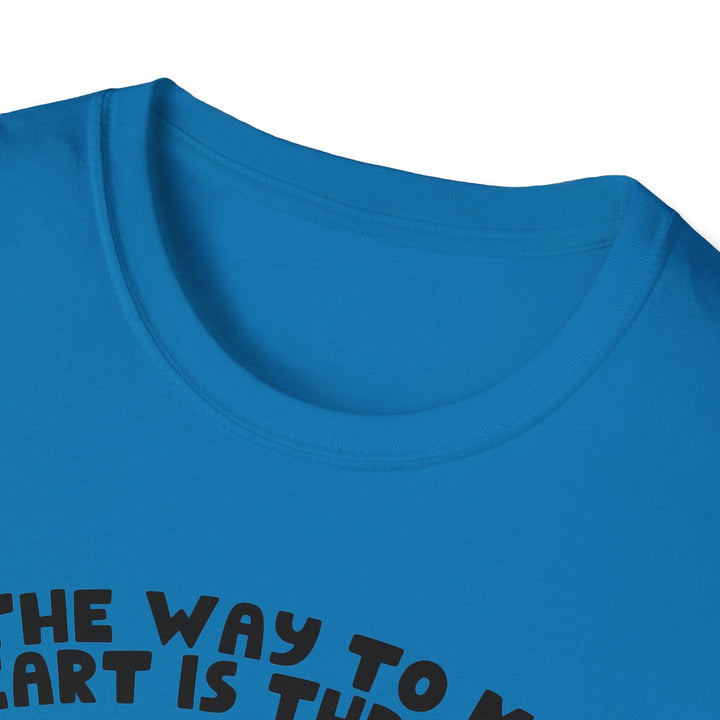 Slow Burn Publishing T-Shirt The Way to My Heart - Unisex Softstyle T-Shirt