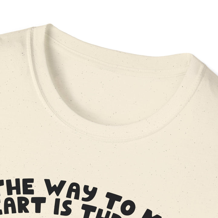 Slow Burn Publishing T-Shirt The Way to My Heart - Unisex Softstyle T-Shirt