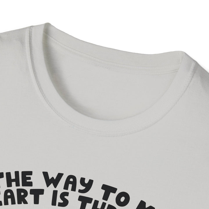 Slow Burn Publishing T-Shirt The Way to My Heart - Unisex Softstyle T-Shirt