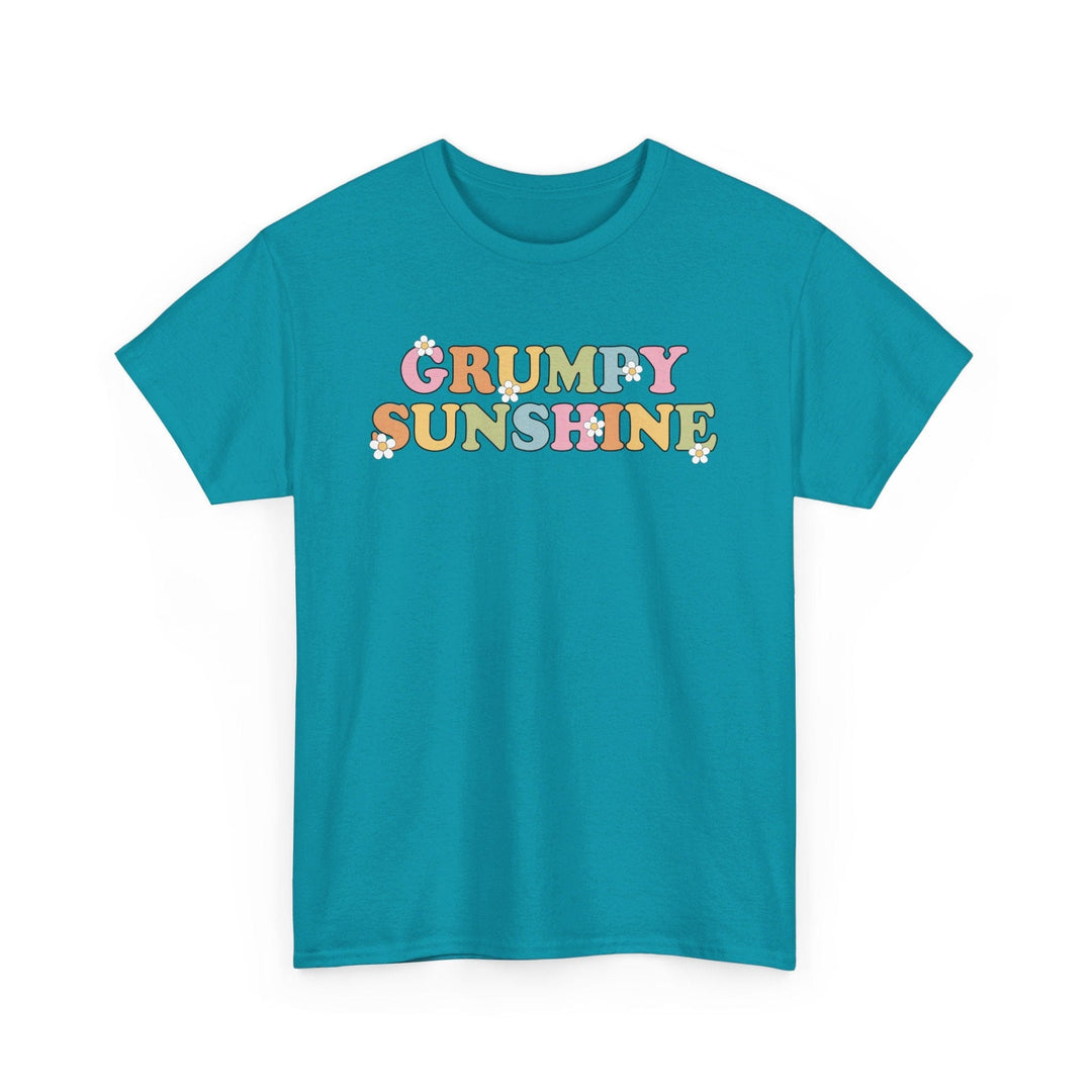 Printify T-Shirt Tropical Blue / S Grumpy Sunshine - Unisex Heavy Cotton Tee