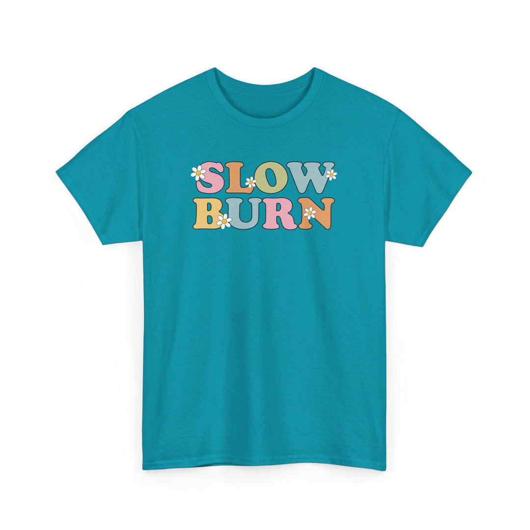 Slow Burn Publishing T-Shirt Tropical Blue / S Slow Burn - Unisex Heavy Cotton Tee