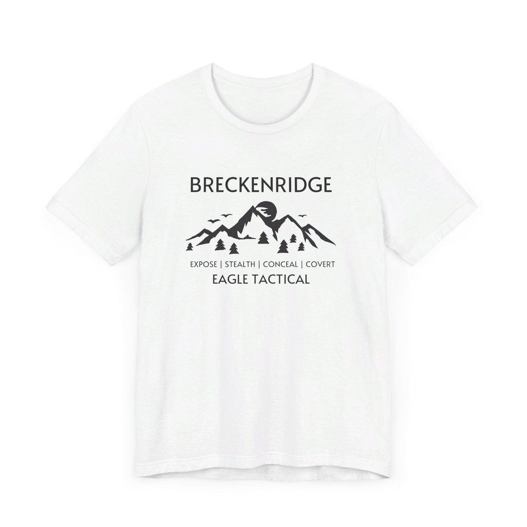 Slow Burn Publishing T-Shirt White / S Breckenridge - Expose | Stealth | Conceal | Covert - Unisex Jersey Short Sleeve Tee