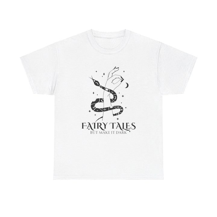 Slow Burn Publishing T-Shirt White / S Fairy Tales but make it Dark - Unisex Heavy Cotton Tee