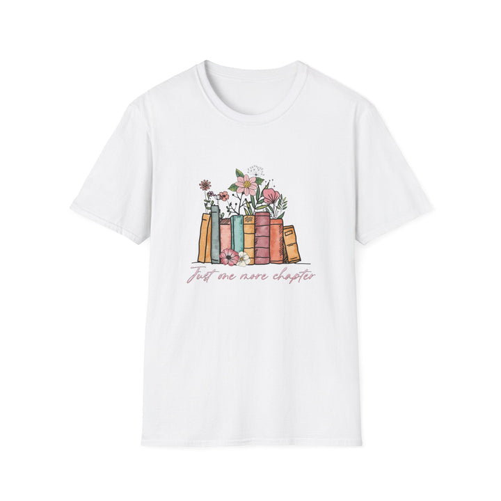 Slow Burn Publishing T-Shirt White / S Just One More Chapter: Unisex Softstyle T-Shirt