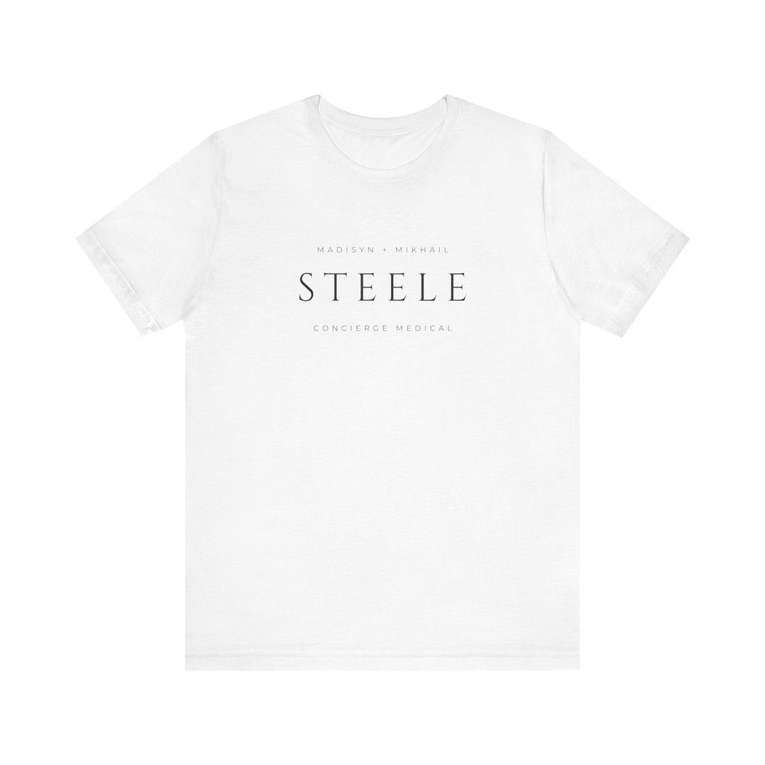 Slow Burn Publishing T-Shirt White / S Steele Concierge Medical - Unisex Jersey Short Sleeve Tee