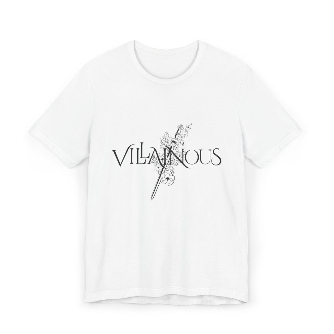 Slow Burn Publishing T-Shirt White / S Villainous - Unisex Jersey T-Shirt