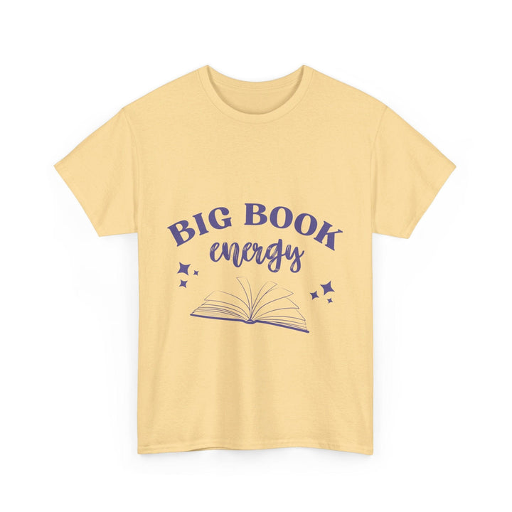 Slow Burn Publishing T-Shirt Yellow Haze / S Big Book Energy - Unisex Heavy Cotton Tee