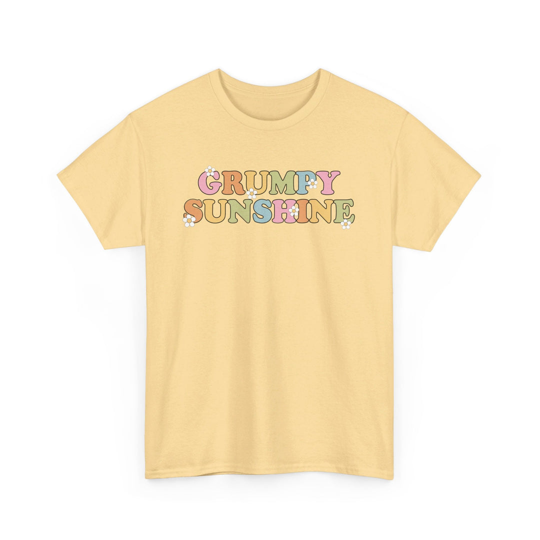 Printify T-Shirt Yellow Haze / S Grumpy Sunshine - Unisex Heavy Cotton Tee