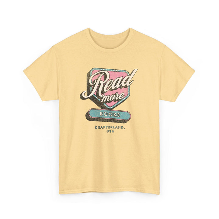 Slow Burn Publishing T-Shirt Yellow Haze / S Read More Books - Unisex Heavy Cotton Tee